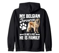 Dueño de Perro Cachorro Entusiasta de los Perros Familia Belga Tervuren Sudadera con Capucha