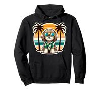 Dueño de perro de agua portugués Summer Vibes Vacaciones Tropical Sudadera con Capucha
