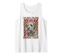 Dueño de Perro de snorkie Divertido Solo Estoy Hablando con mi esnórquel Hoy Camiseta sin Mangas