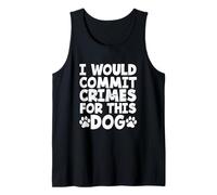 Dueño de Perro Divertido Cometería crímenes por Este Perro Camiseta sin Mangas