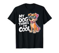 Dueño de perro divertido Mi perro piensa que soy un amante de las mascotas genial Camiseta