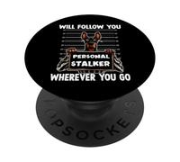 Dueño de Perro Divertido T Perros Doberman PopSockets PopGrip Adhesivo