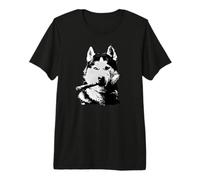 Dueño de Perro Husky para el día del Padre de papá Camiseta Premium