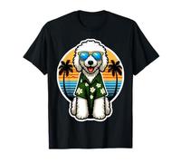 Dueño de perro Komondor Summer Vibes Vacaciones Vacaciones Vintage Sun Camiseta