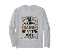 Dueño de Perro Mi Perro me entrenó Mejor Que yo lo entrené Perro Manga Larga
