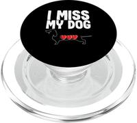 Dueño de Perro Pet Memorial Diciendo Animal I Miss My Dog PopSockets PopGrip para MagSafe