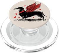 Dueño de Perro Salchicha con alas de ángel Lindo Perro Salchicha PopSockets PopGrip para MagSafe