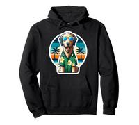 Dueño de perro Wolfhound irlandés Summer Vibes Vacaciones Tropical Sun Sudadera con Capucha