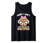 Dueño de perros Entusiasta Amante de los perros Perdón Amante de cachorros Maltipoo Camiseta sin Mangas