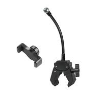 Dueño de teléfono modificable, flexible, cuello de cisne de 360 giros, potente agarre para dispositivos de cuatro puntos y siete pies, uso en gimnasio de computadora