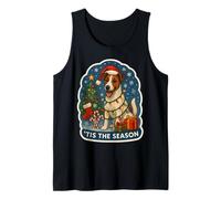 Dueño de Tis The Season Smooth Fox Terrier, Feliz Navidad Camiseta sin Mangas