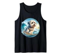 Dueño de un Perro Habanero Surfista Surfista Surfboard Rider Vintage Camiseta sin Mangas