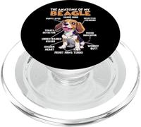 Dueño del Perro Beagle T Anatomía del Beagle Caminando PopSockets PopGrip para MagSafe