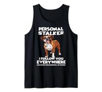 Dueño del Perro Boxer alemán T Boxer Anatomy Walk Camiseta sin Mangas