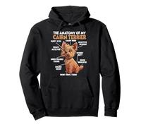 Dueño del Perro Cairn Terrier T Paseo por la anatomía del Sudadera con Capucha