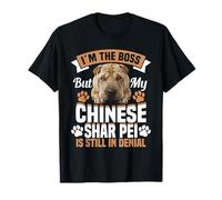 Dueño del Perro Chino Shar Pei Amante El Jefe Chino Shar Pei Camiseta