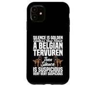 Dueño del Perro Entusiasta del Perro Silencio Cachorro Belga Tervuren Carcasa para iPhone 11