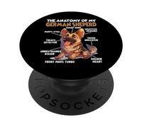 Dueño del Perro Pastor Alemán T Pastor Alemán An PopSockets PopGrip Adhesivo