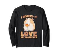 Dueño Divertido de roedores con Texto en inglés I Wheel-y Love My Hamster Manga Larga
