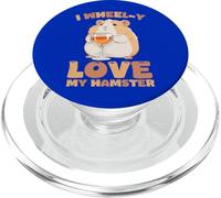 Dueño Divertido de roedores con Texto en inglés I Wheel-y Love My Hamster PopSockets PopGrip para MagSafe