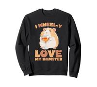 Dueño Divertido de roedores con Texto en inglés I Wheel-y Love My Hamster Sudadera