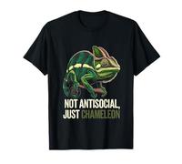 Dueños de camaleones divertidos no son antisociales, solo camaleón Camiseta