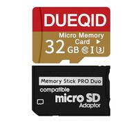 DUEQID Adaptador Micro SD a PRO Duo MagicGate Card compatible con PSP | Tarjeta Micro SD a Memory Stick PRO Duo MagicGate compatible con cámara, Handycam, teléfono celular y PSP 1000/2000/3000
