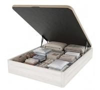 DUÉRMETE ONLINE - Canapé Abatible 135x190 cm Polar, Gran Capacidad, Estructura Súper Reforzada, Tapa Transpirable 3D, Incluye Subida a Domicilio