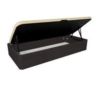 Duérmete Online - Canapé Abatible de Madera Súper Reforzado Gran Capacidad con Apertura Lateral, Transpirable y Resistente, Esquinas Redondeadas, 105 x 200, Wengué