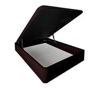 DUÉRMETE ONLINE - Canapé Abatible Madera Gran Capacidad Cajón Grosor 30mm con Tapa Reforzada y Transpirable, 150x190