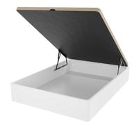 Duérmete Online - Canapé Abatible Súper Reforzado Gran Capacidad con Tapa Transpirable 150 x 200 | Práctico y Robusto | Color Blanco