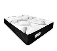 DUÉRMETE ONLINE - Colchón Viscoelástico Híbrido Eco Box con Núcleo de Muelles Ensacados, Confort Óptimo, Firmeza Intermedia, Antiácaros Antibacteriano e Hipoalergénico 200 x 200