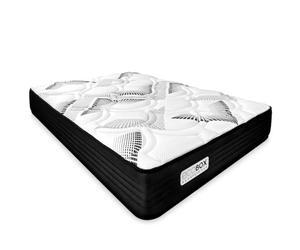 DUÉRMETE ONLINE - Colchón Viscoelástico Híbrido Eco Box con Núcleo de Muelles Ensacados, Confort Óptimo, Firmeza Intermedia, Antiácaros Antibacteriano e Hipoalergénico 105 x 180
