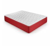 DUÉRMETE Online - Colchón Viscoelástico Lite Reversible, Firme y Confortable, Cara Invierno/Verano, Blanco, Altura 30 cm, 105 x 180 cm