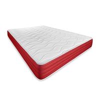 DUÉRMETE ONLINE - Colchón Viscoelástico Lite Reversible, Firme y Confortable, Muy Transpirable, Cara Invierno/Verano, Blanco, 105 x 200