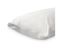 Duérmete Online - Funda Protectora para Almohada con Cremallera, Impermeable y Transpirable, Tacto Suave, Tejido Algodón Natural, Antiácaros y Antibacterias, Blanco, 135 x 40