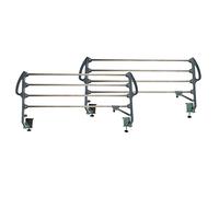 Duérmete Online - Juego de Barandillas Metálicas Geriátricas Abatibles INOX Reforzadas para Cama Articulada con 4 Barras