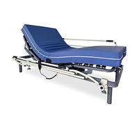DUÉRMETE ONLINE - Pack Cama Eléctrica Articulada Reforzada Ergomedic Pro + Colchón Sanitario Sanipur + Barandillas INOX, 90x190