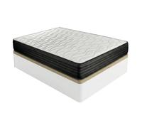 DUÉRMETE ONLINE - Pack Canapé Abatible + Colchón Viscoelástico Onyx 90x190 Blanco | 20 cm Altura | Gran Capacidad | Estructura Reforzada | Transpirable