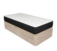 DUÉRMETE ONLINE - Pack Canapé Abatible Lateral + Colchón Viscoelástico Onyx 105x190 Cambria | 20 cm Altura | Gran Capacidad | Estructura Reforzada | Transpirable