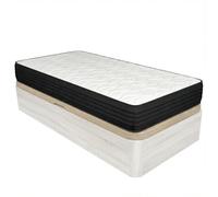 DUÉRMETE Online Pack Canapé Abatible Lateral con Colchón Viscoelástico Onyx 90x190 Polar 20 cm Altura Gran Capacidad Estructura Reforzada Transpirable