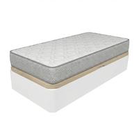 Duérmete Online - Pack Colchón Viscoelástico Marko + Canapé Abatible Gran Capacidad con Apertura Lateral | Color Blanco 105 x 190