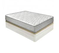Duérmete Online - Pack Colchón Viscoelástico Marko Reversible + Canapé Madera Abatible Gran Capacidad | Color Gris Polar 150 x 190