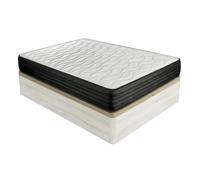 DUÉRMETE ONLINE - Pack Colchón Viscoelástico Pocket Visco + Canapé Abatible Gran Capacidad | Color Polar 135 x 190
