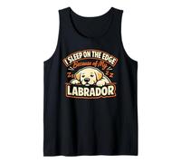 Duermo en el Borde por mi Labrador, Divertido Labrador Camiseta sin Mangas