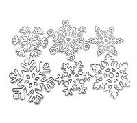 DUESI Plantillas de corte de metal con diseño de copos de nieve de Navidad, para álbumes de recortes, álbum de recortes, tarjeta de papel, molde para decoración de manualidades