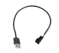 DUESI USB 2.0 A Macho a Cable Adaptador de Conector Macho de 3 Pines para Ventilador de PC de computadora de 5 V