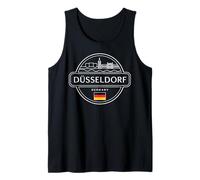 Düsseldorf Alemania Ciudad Viaje Urbano Horizonte Camiseta sin Mangas