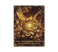 DUETFGBL Póster de la película Los juegos del hambre para decoración de pared, póster de metal moderno, decoración de bar, 40 x 30 cm