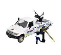 DUEVEL 1:64 para Camioneta Todoterreno Honda Land Cruiser LC79 Modelo Metal Colección para Entusiastas Los Automóviles No Control Remoto Modelos(White)